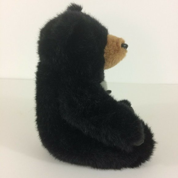 Wildlife Artists Black Bear Plush 11" Vinyl Paws Stuffed Animal Realistic Toy - Picture 7 of 12